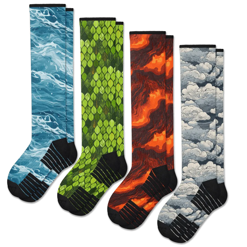 Elements Compression Socks Bundle 4-Pack