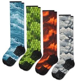 Elements Compression Socks Bundle 4-Pack