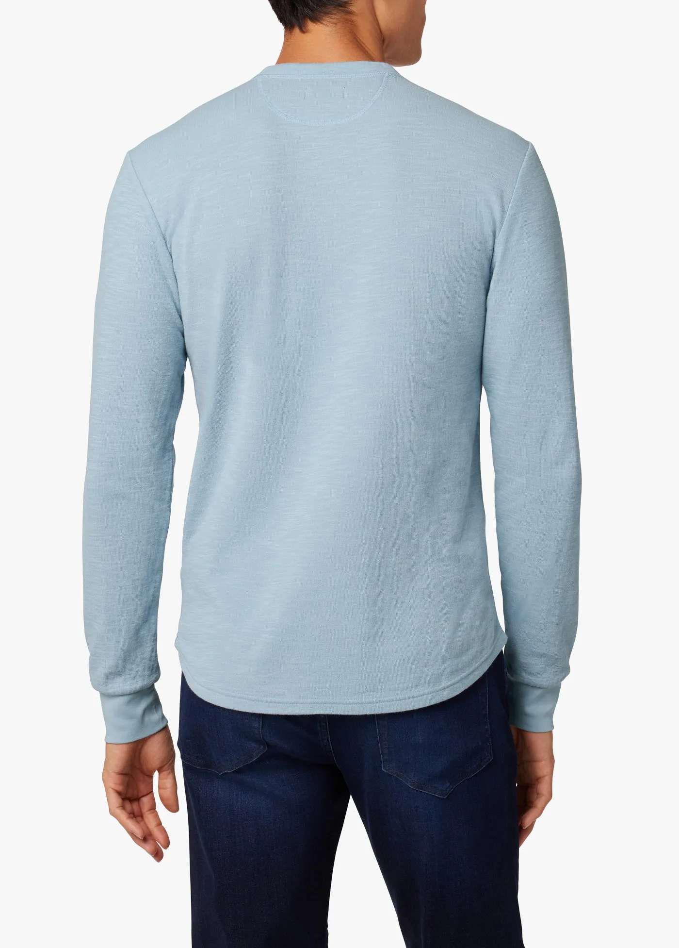 ESSENTIAL DOUBLEFACED THERMAL HENLEY