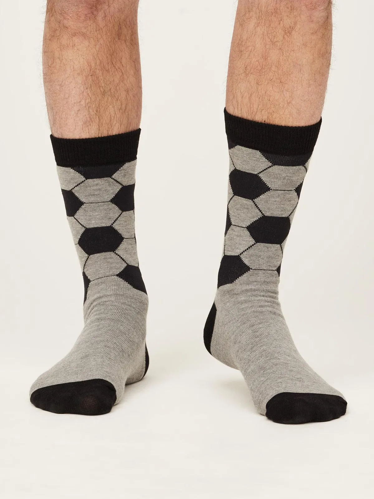 Football Socks In A Bag - Grey Marle