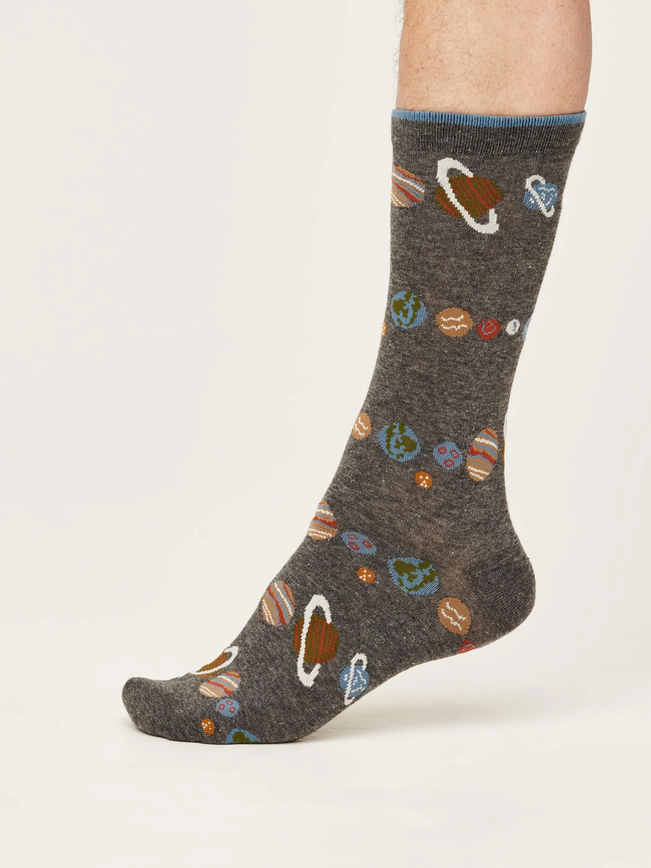 Galactic Socks - Dark Grey Marle