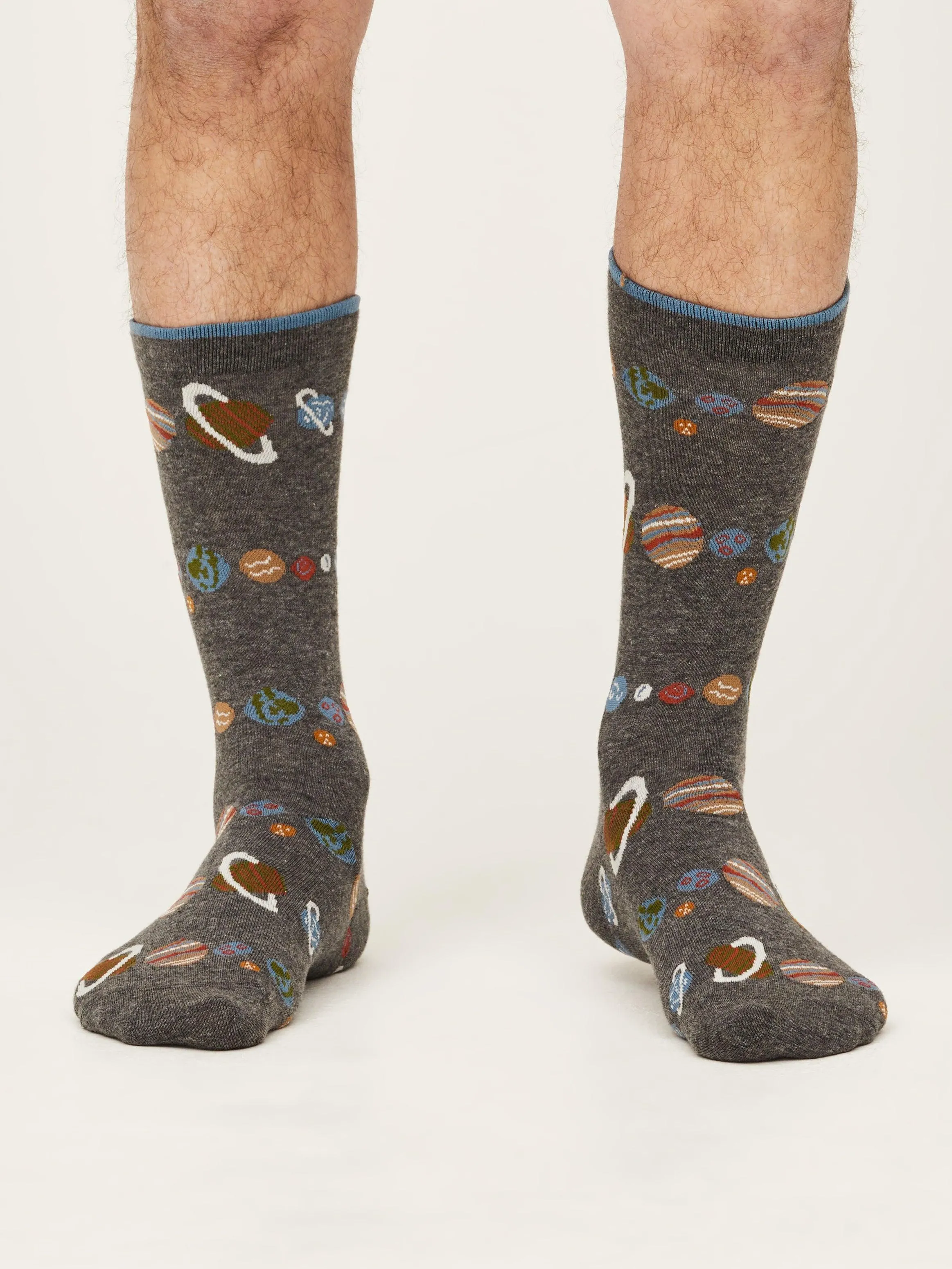 Galactic Socks - Dark Grey Marle