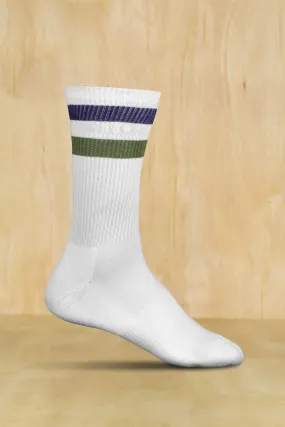 Good Times Vintage Stripes Socks - Blue Green