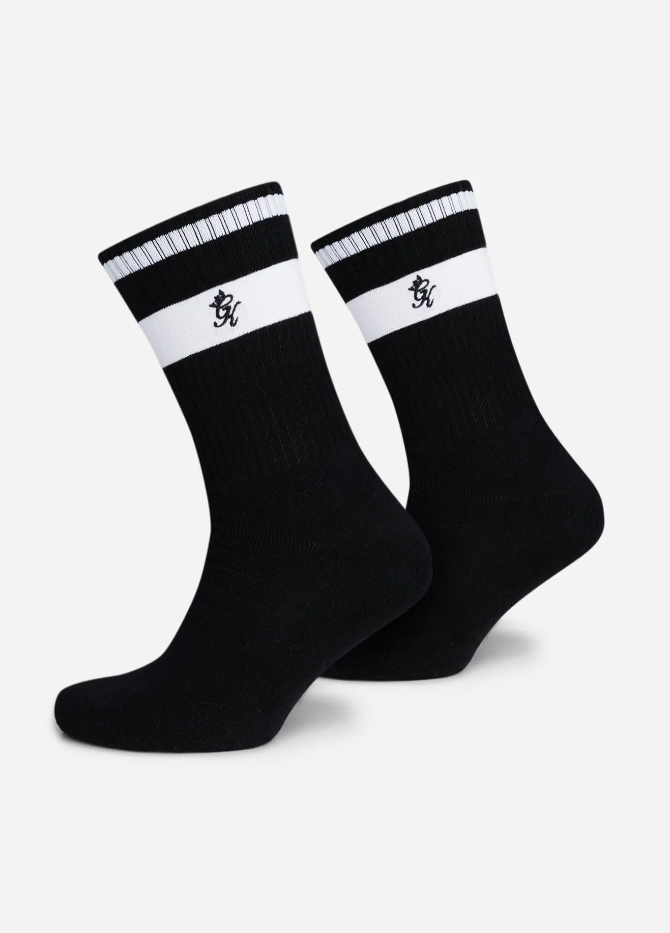 Gym King Ryu Socks (2pk) - Black