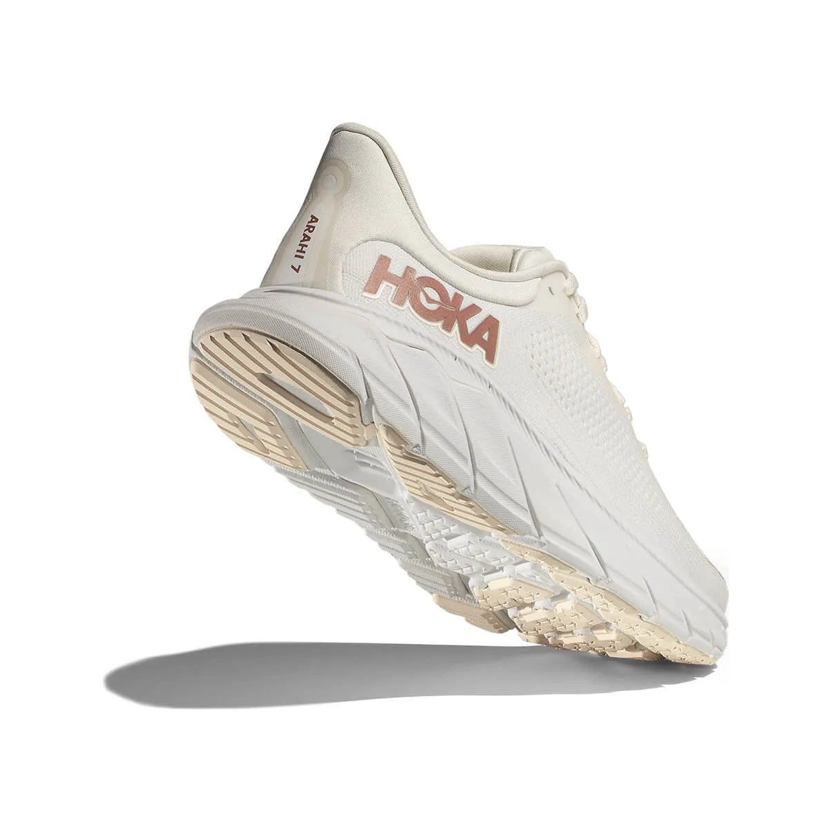 Hoka Arahi 7 Womens | Blanc De Blanc / Rose Gold