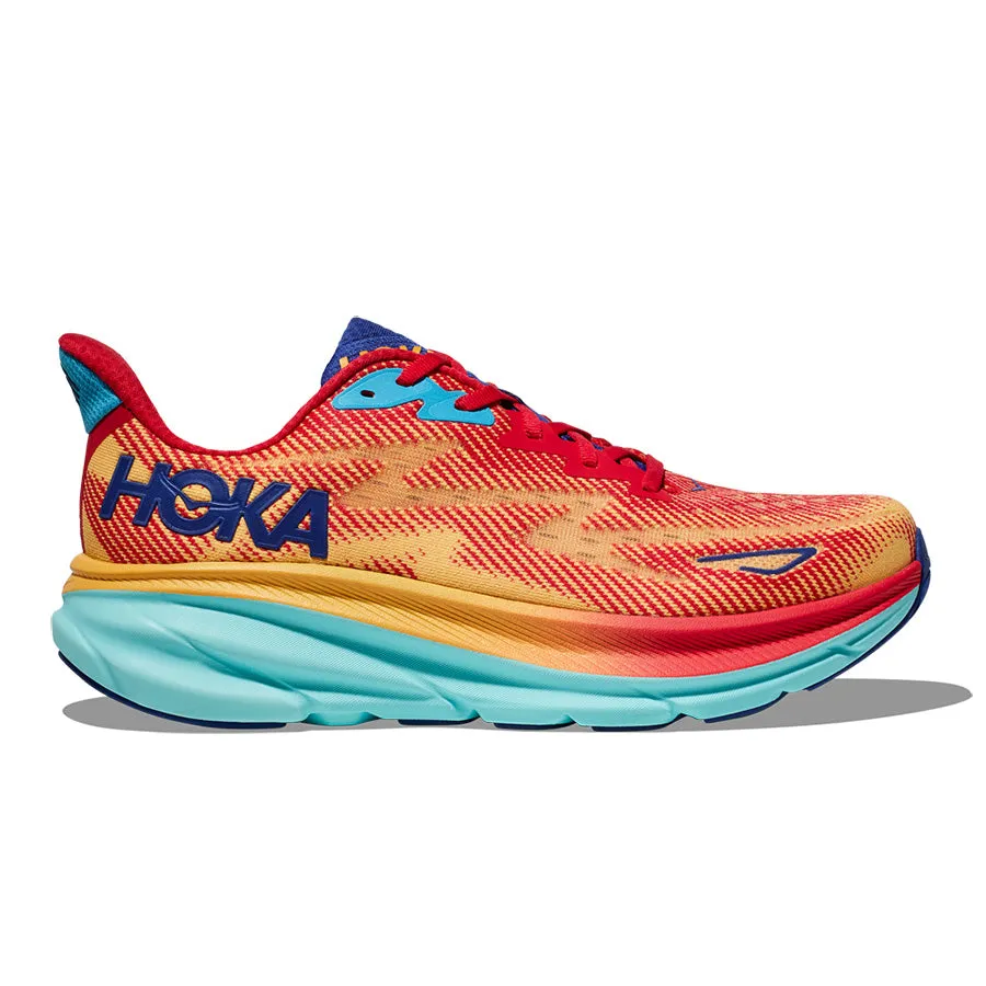 Hoka One One Clifton 9 W Naranja Rojo