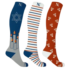 Home for the Challah-days Compression Socks (3-Pairs)