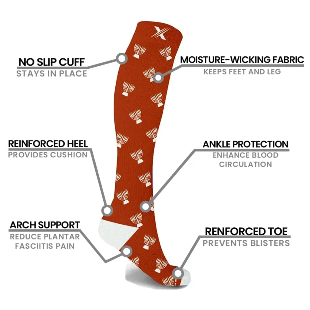 Home for the Challah-days Compression Socks (3-Pairs)