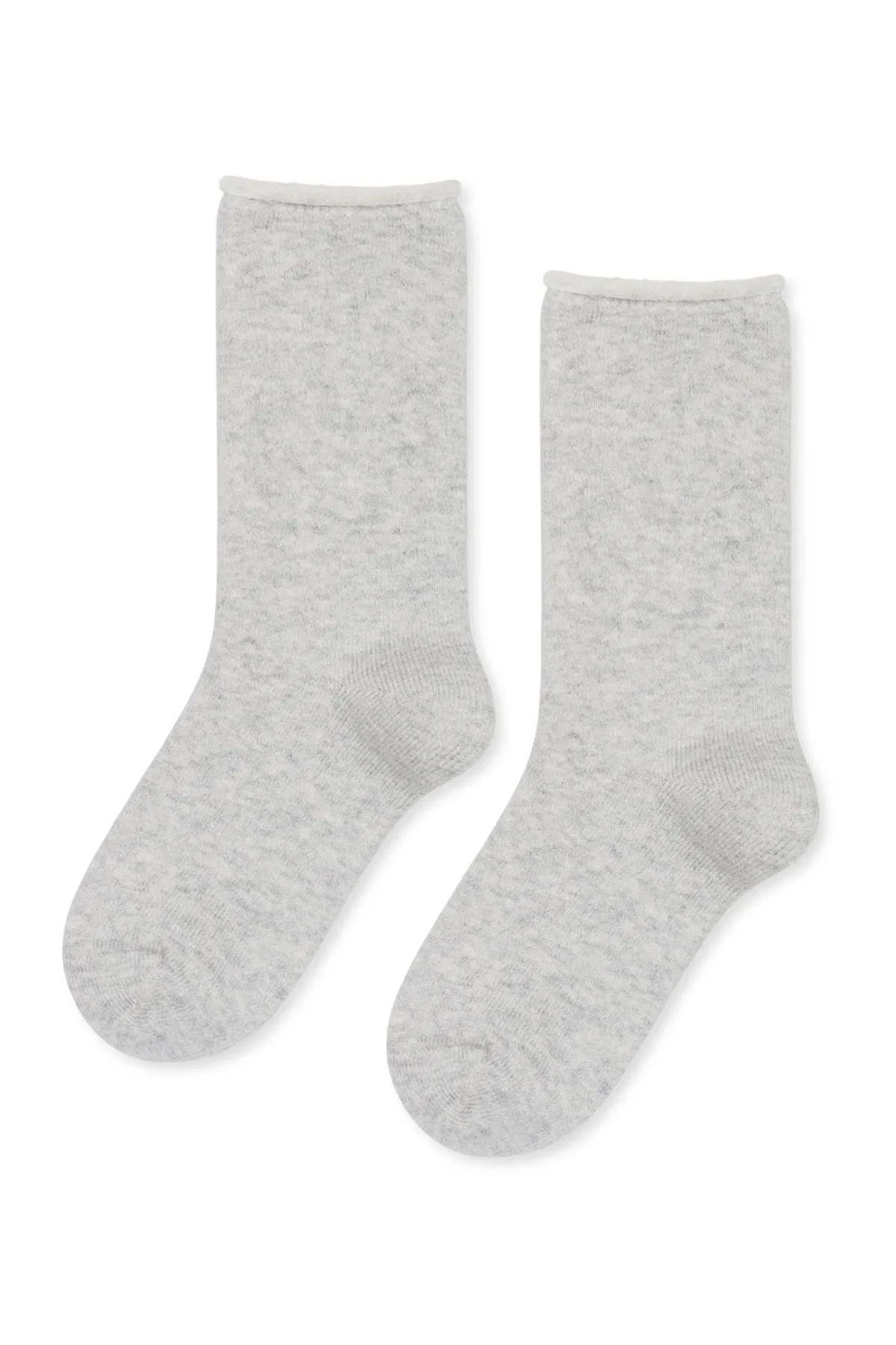 Hoodie Wool Crew Socks - heather