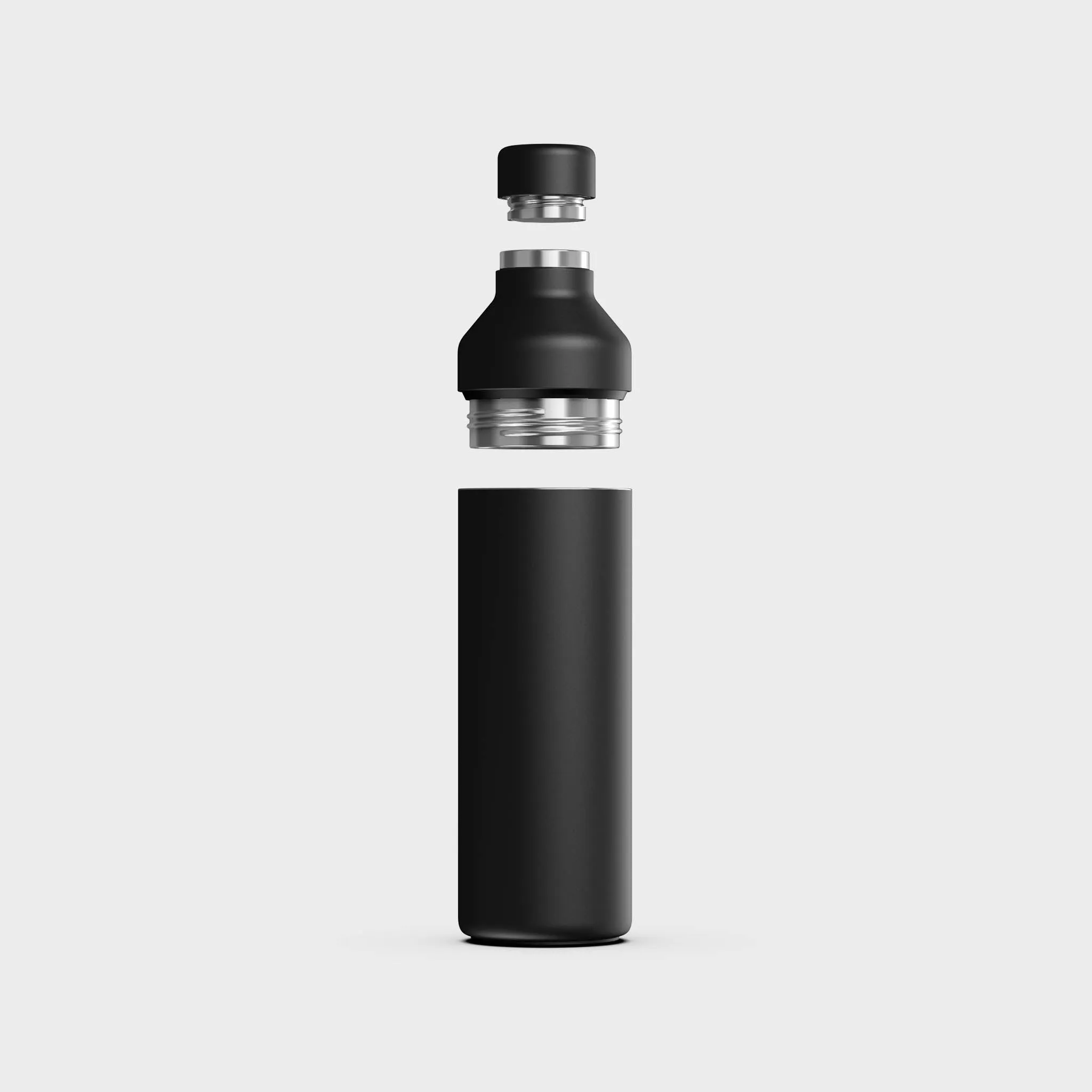 Hybrid Thermal Bottle - Recycled Stainless Steel, Black