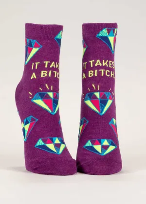 It Takes a Bitch Ankle Socks