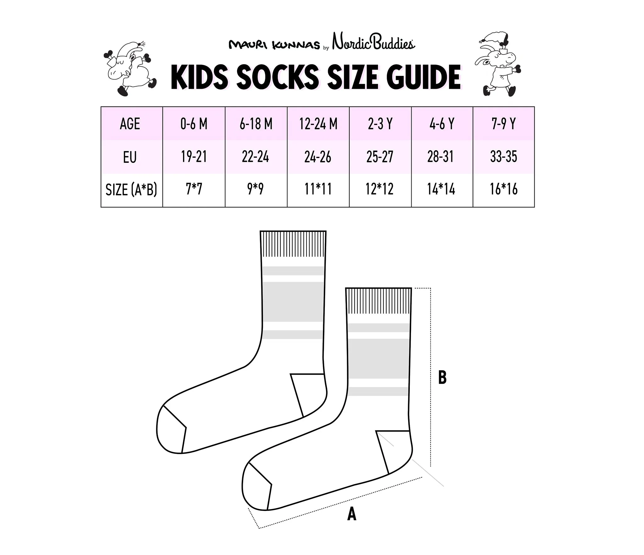 Kids Double Pack Mr. Clutterbuck Socks - Grey/Navy