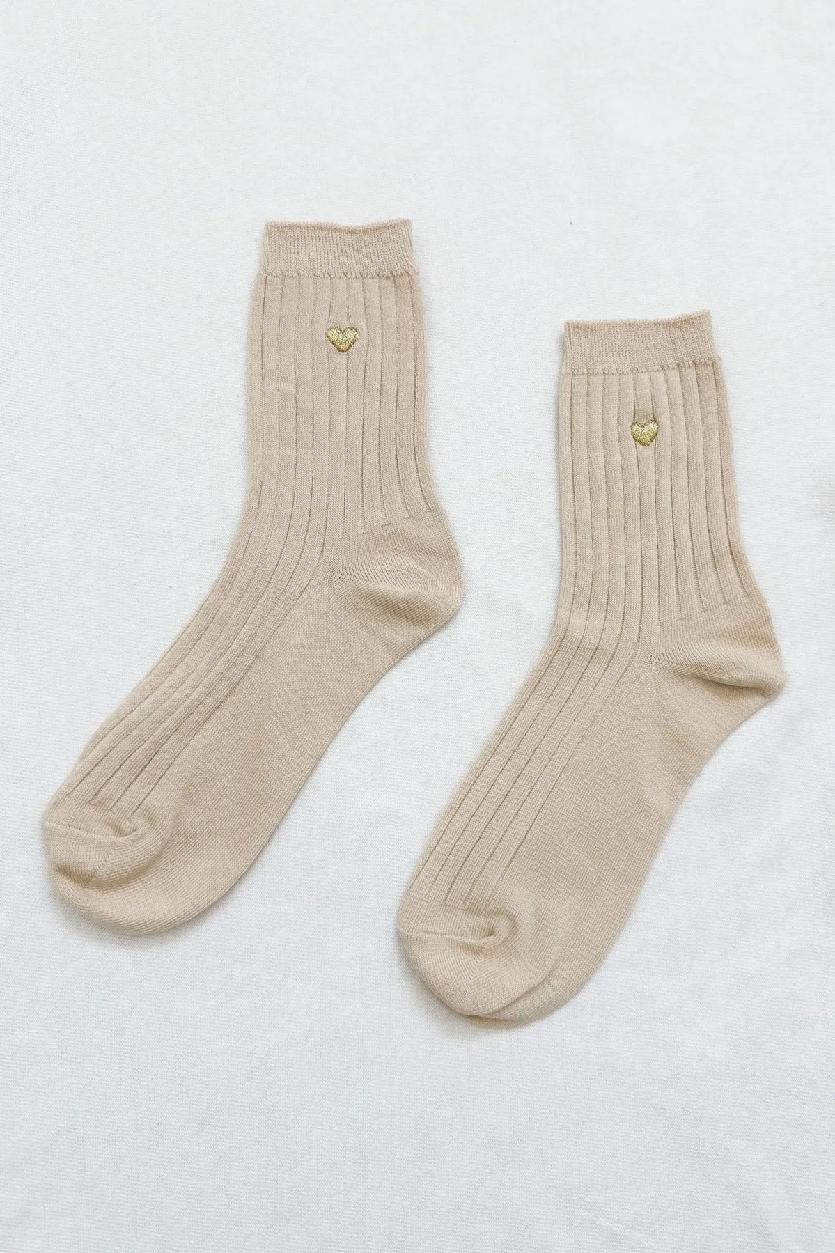 Le Bon Shoppe - Embroidered Her Socks | Porcelain