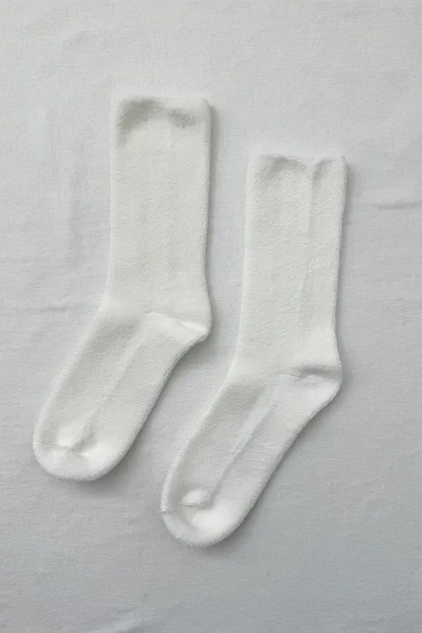 Le Bon Shoppe - Extended Cloud Socks | Classic White