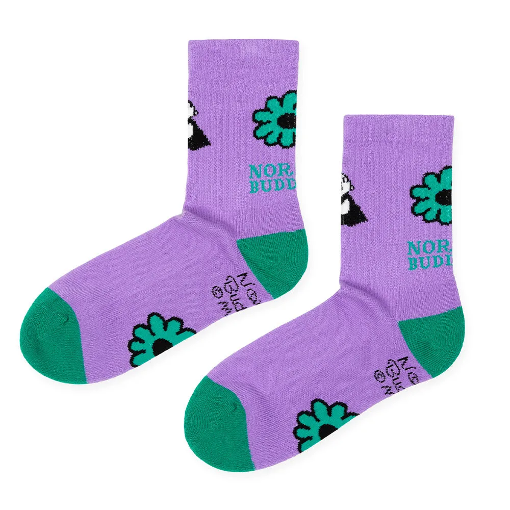 Little My Ladies Retro Socks Violet - Nordicbuddies