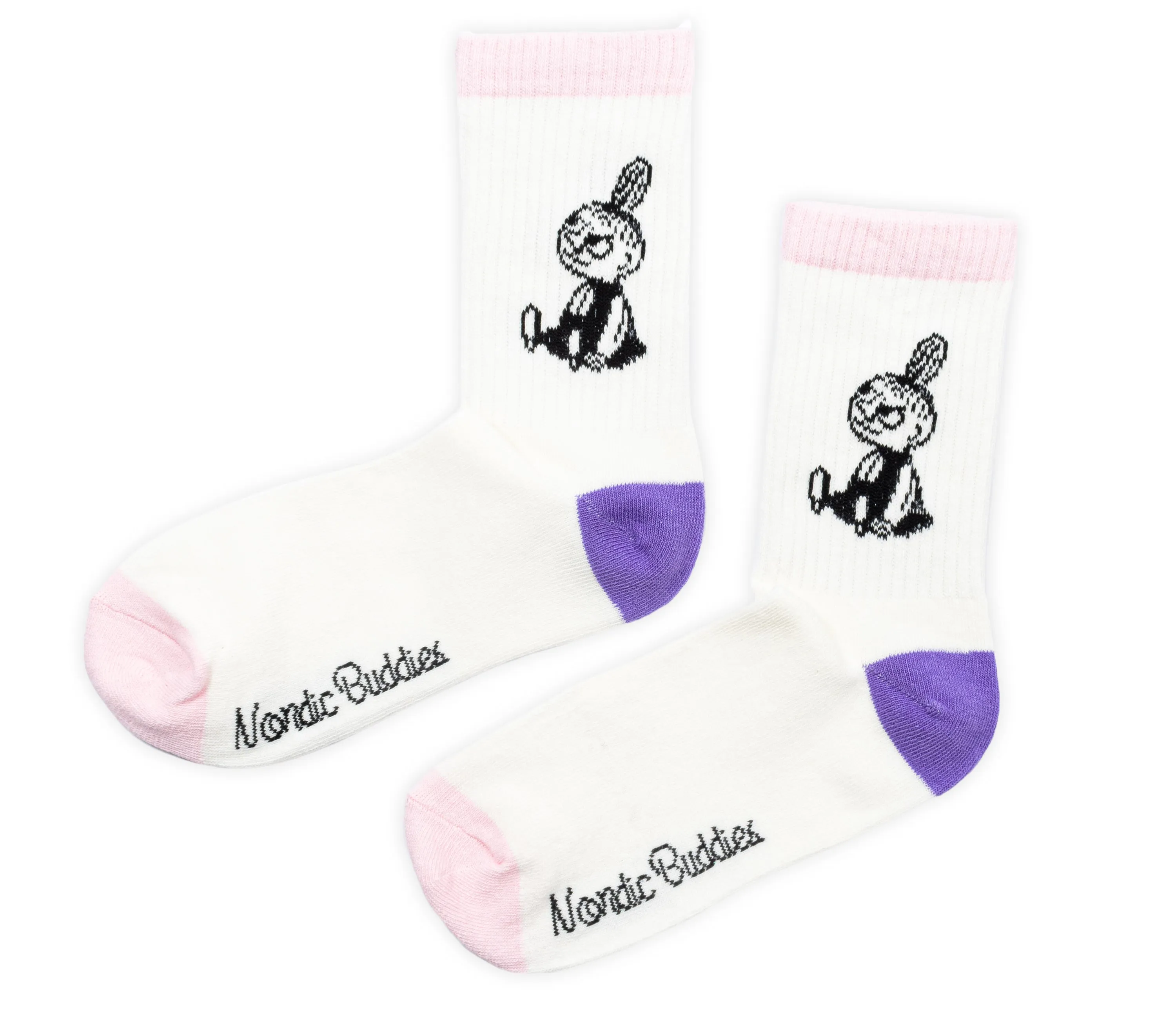 Little My Pranking Ladies Retro Socks - White