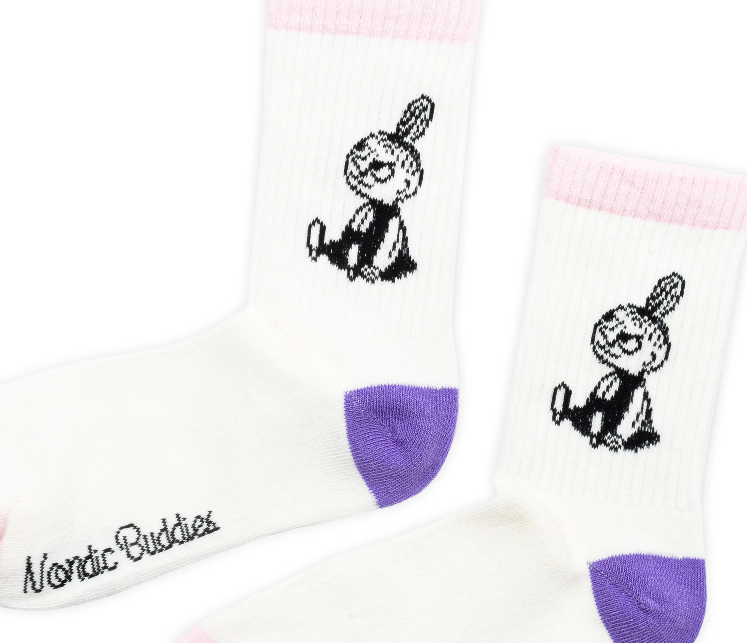 Little My Pranking Ladies Retro Socks - White