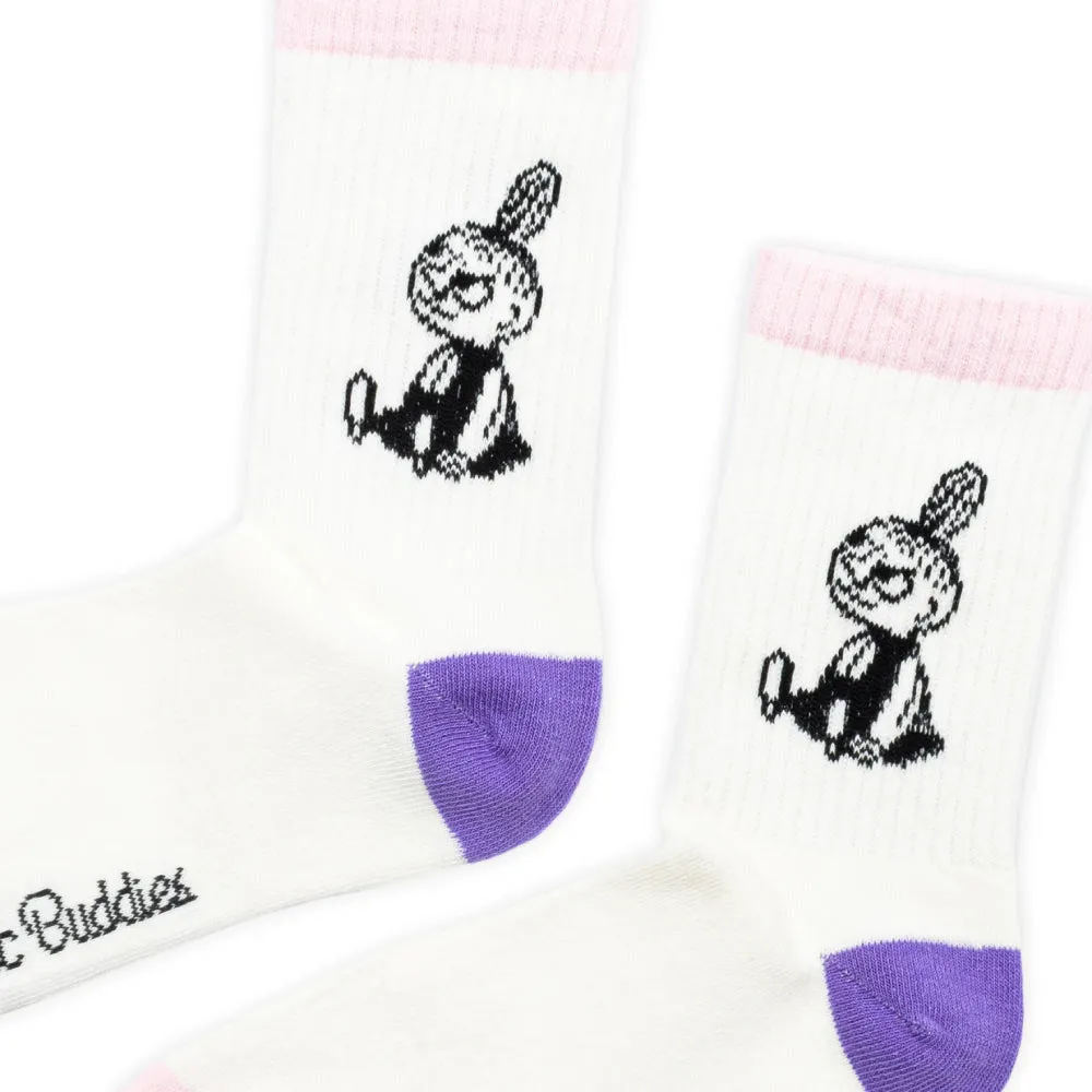 Little My Retro Socks White/Pink - Nordicbuddies