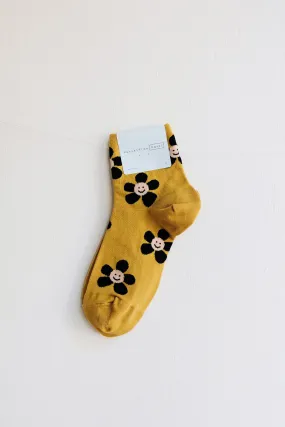 Lolo Short Crew Socks - Mustard