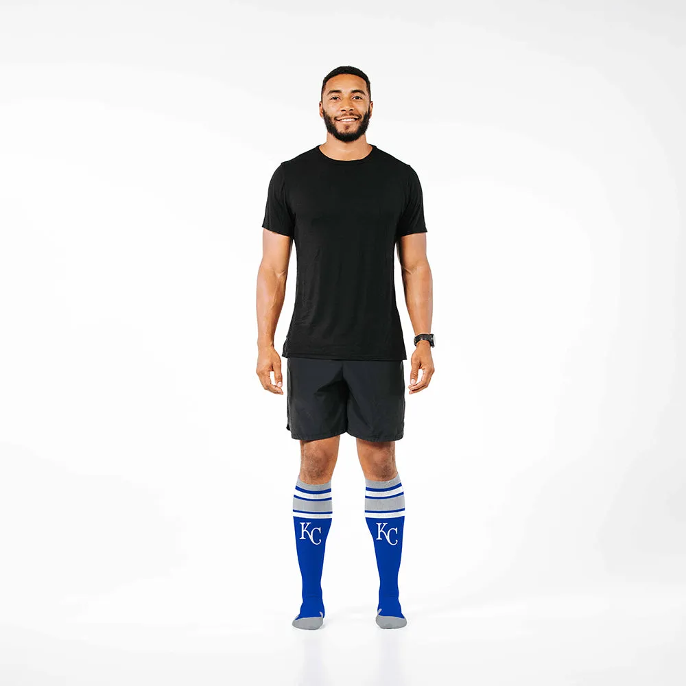 MLB Compression Socks, Kansas City Royals - Classic Stripe