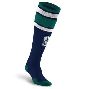 MLB Compression Socks, Seattle Mariners - Classic Stripe