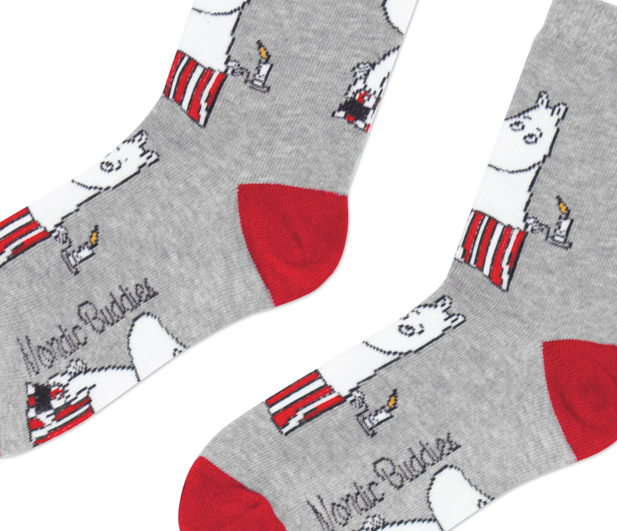 Moominmamma Candle Light Ladies Socks - Grey