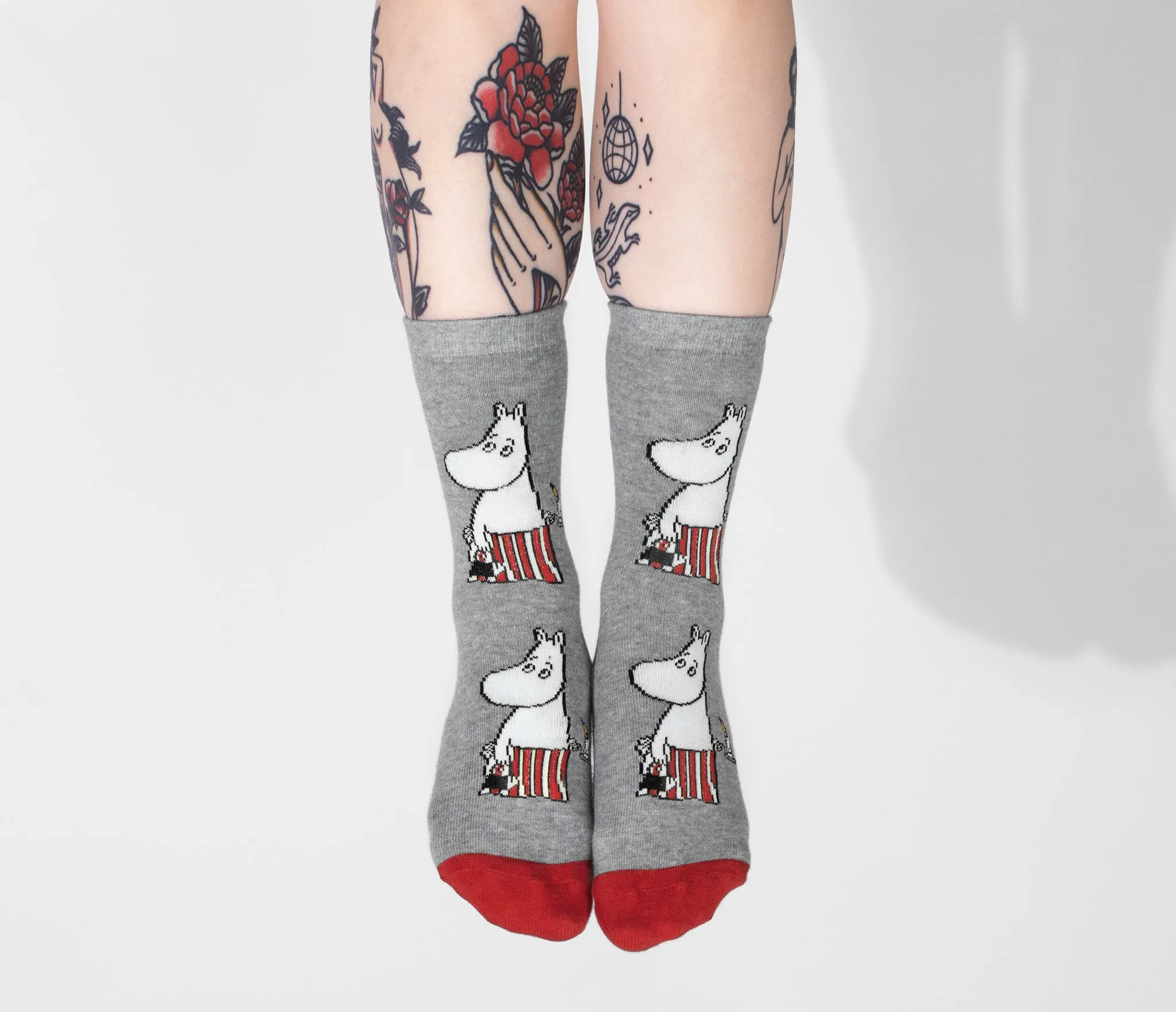 Moominmamma Candle Light Ladies Socks - Grey