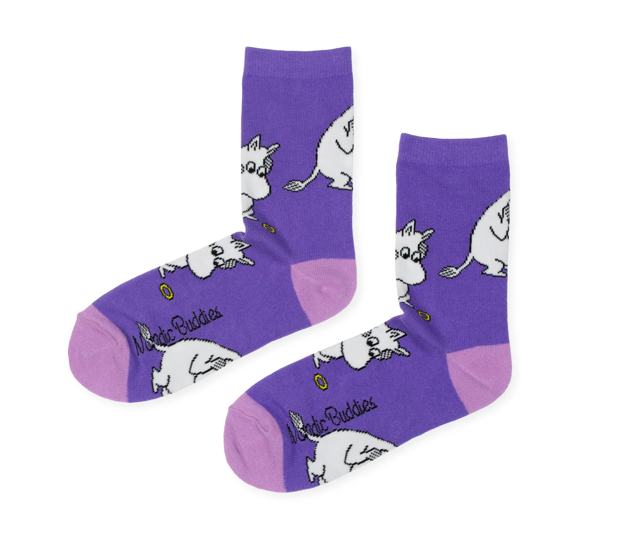 Moomintroll Worried Ladies Socks - Purple