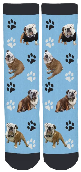 Mr. Gerald The Bulldog Crew Socks