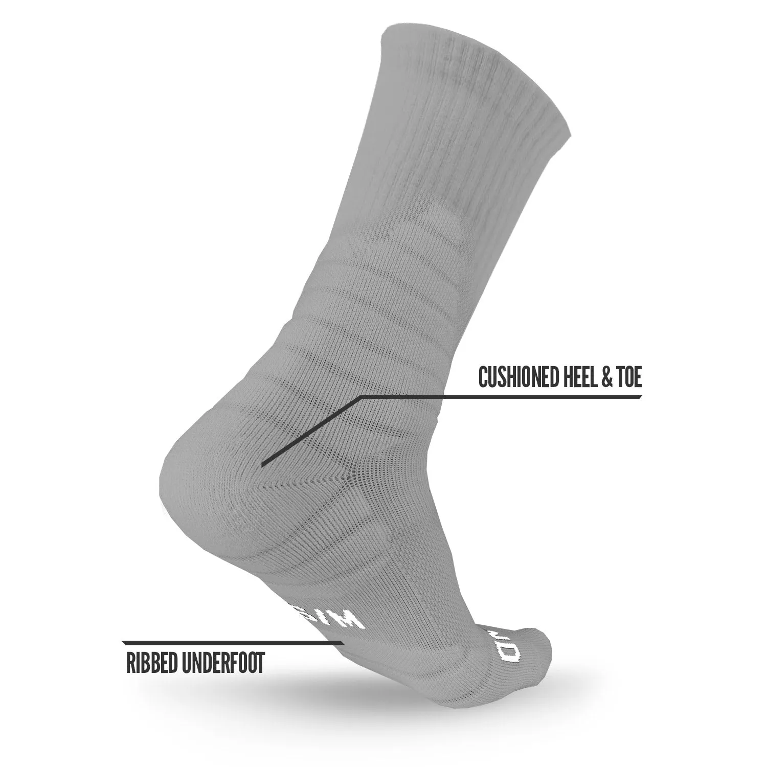 NXTRND Crew Socks Grey (3-Pairs)