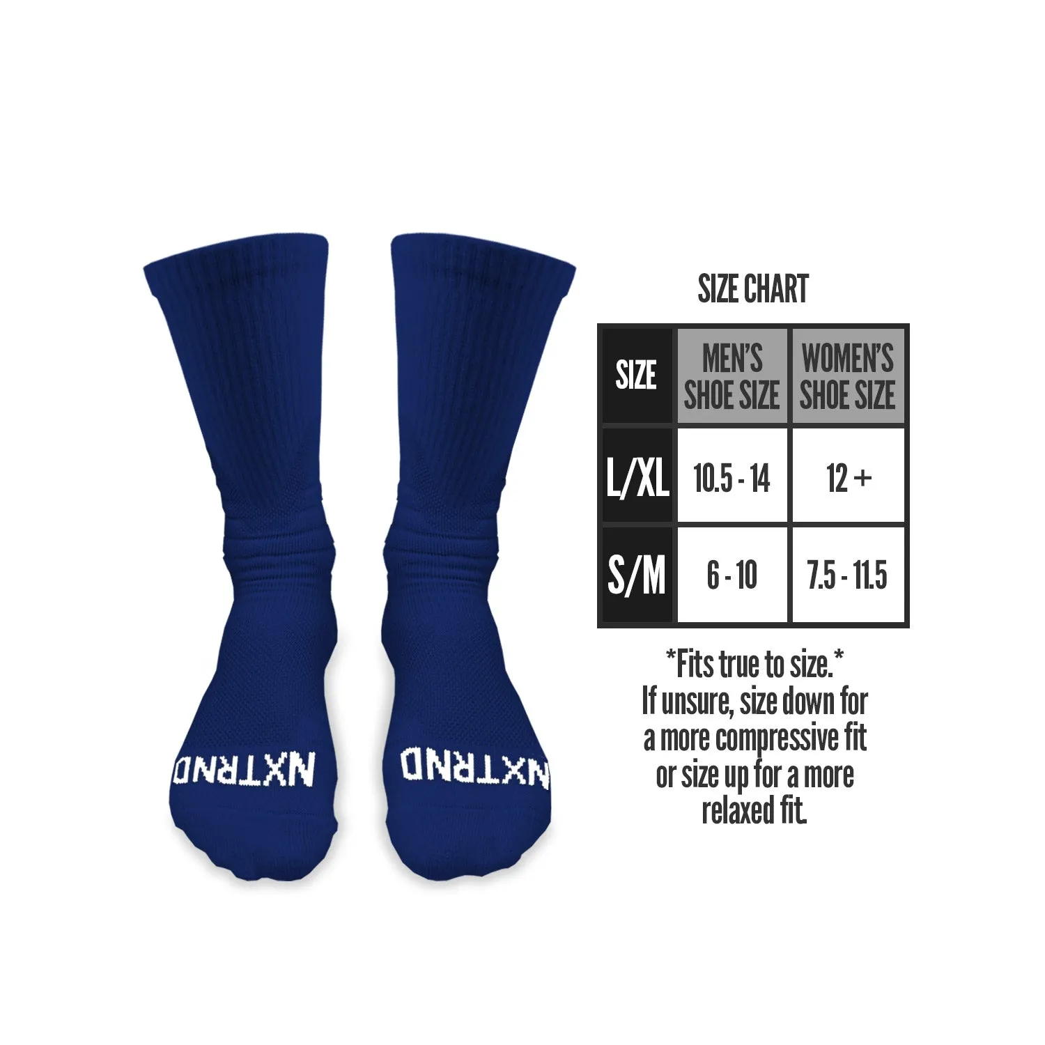 NXTRND Crew Socks Navy Blue (3-Pairs)