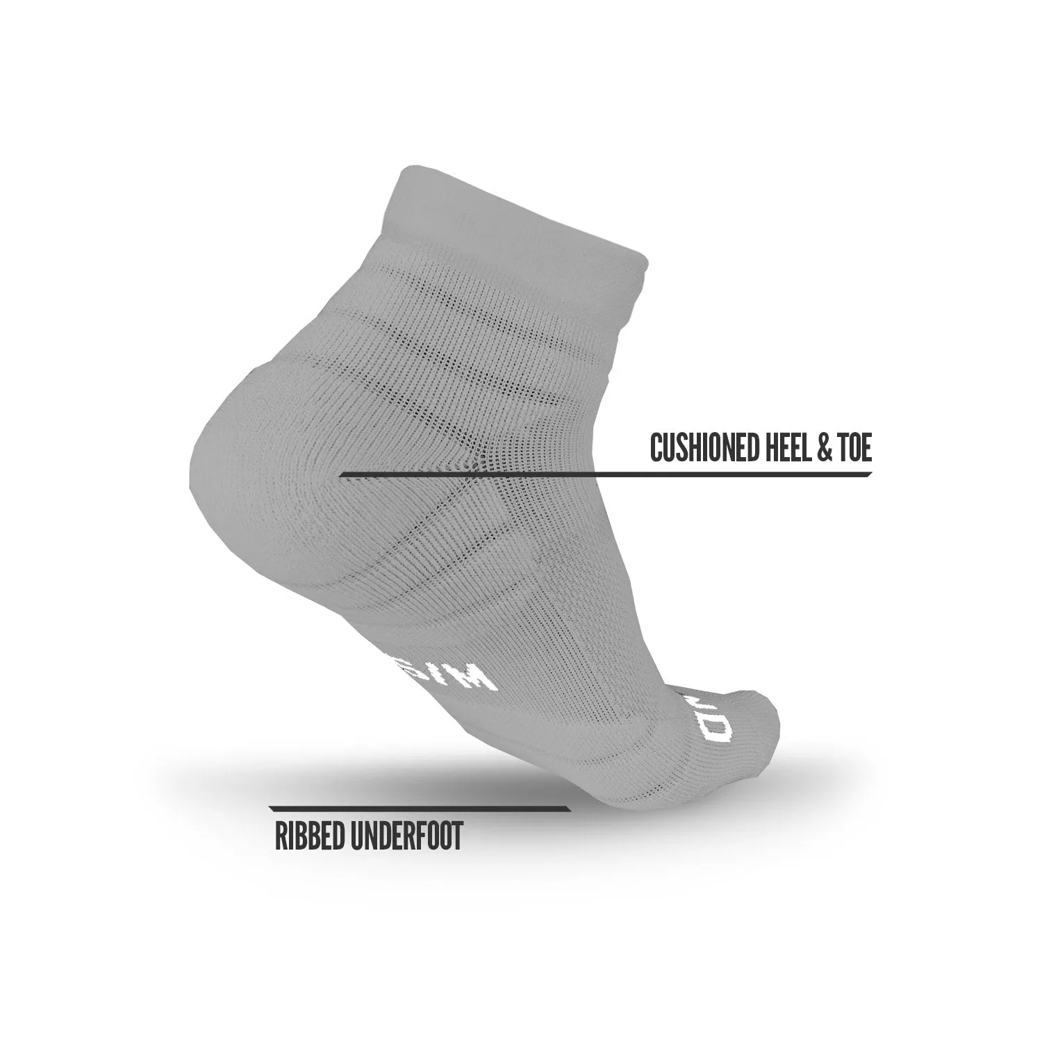 NXTRND Quarter Socks Grey (3-Pairs)