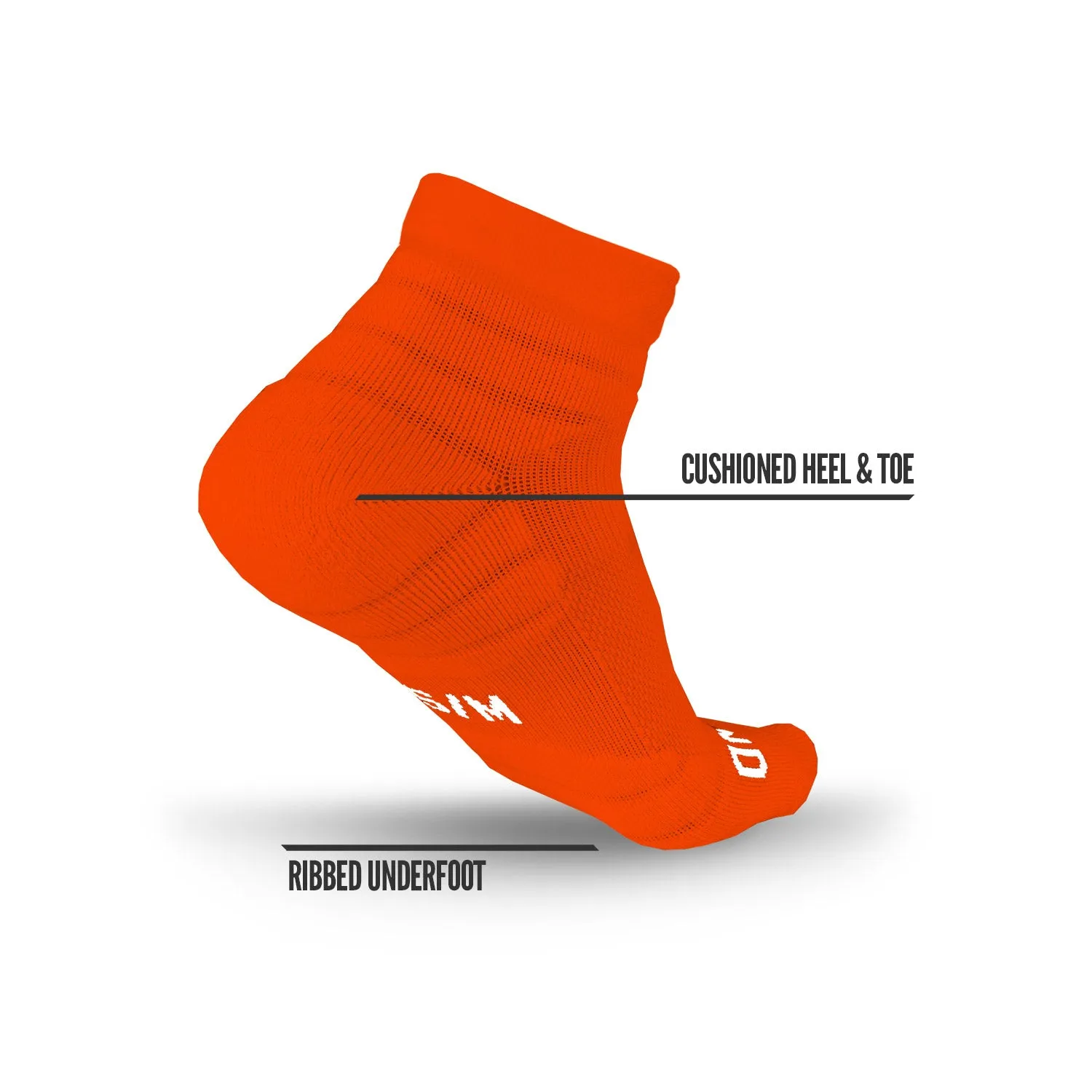 NXTRND Quarter Socks Orange (3-Pairs)