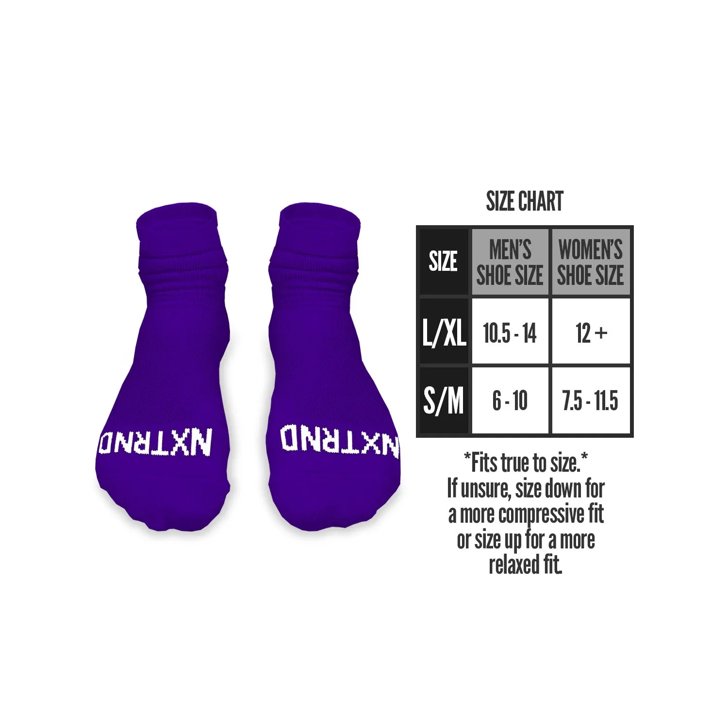 NXTRND Quarter Socks Purple (3-Pairs)