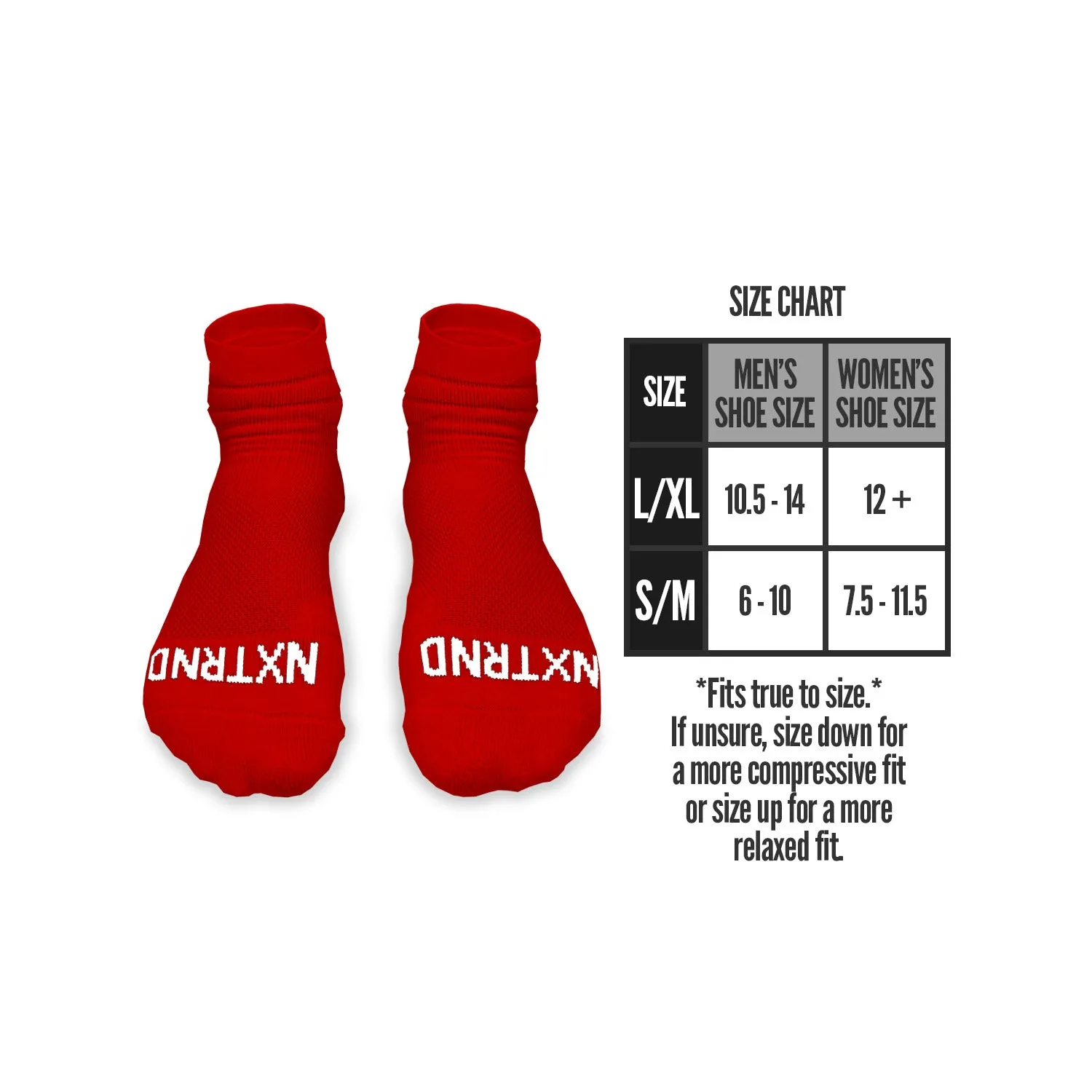 NXTRND Quarter Socks Red (3-Pairs)