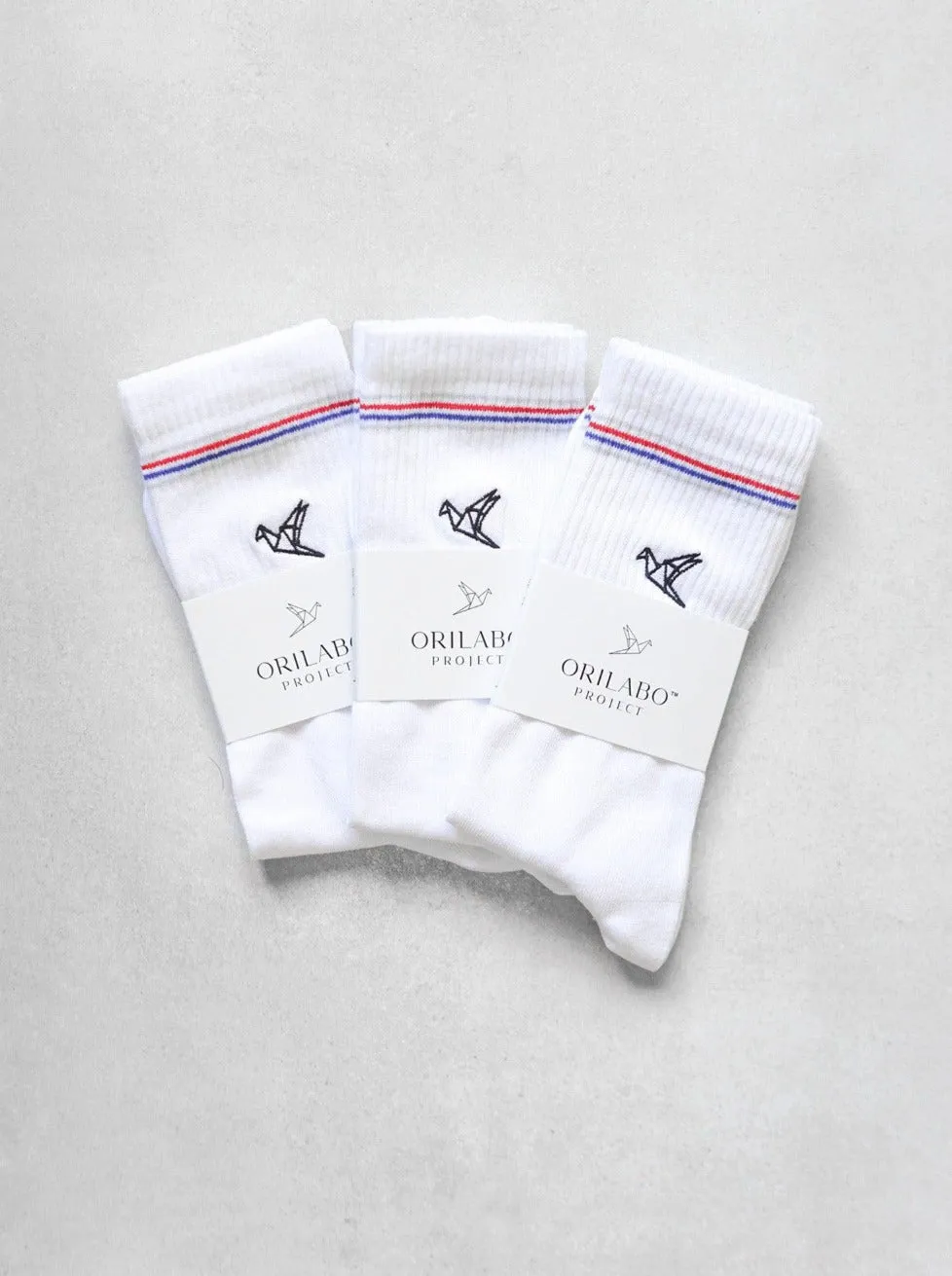 Organic Cotton Socks - White - 3 Pairs