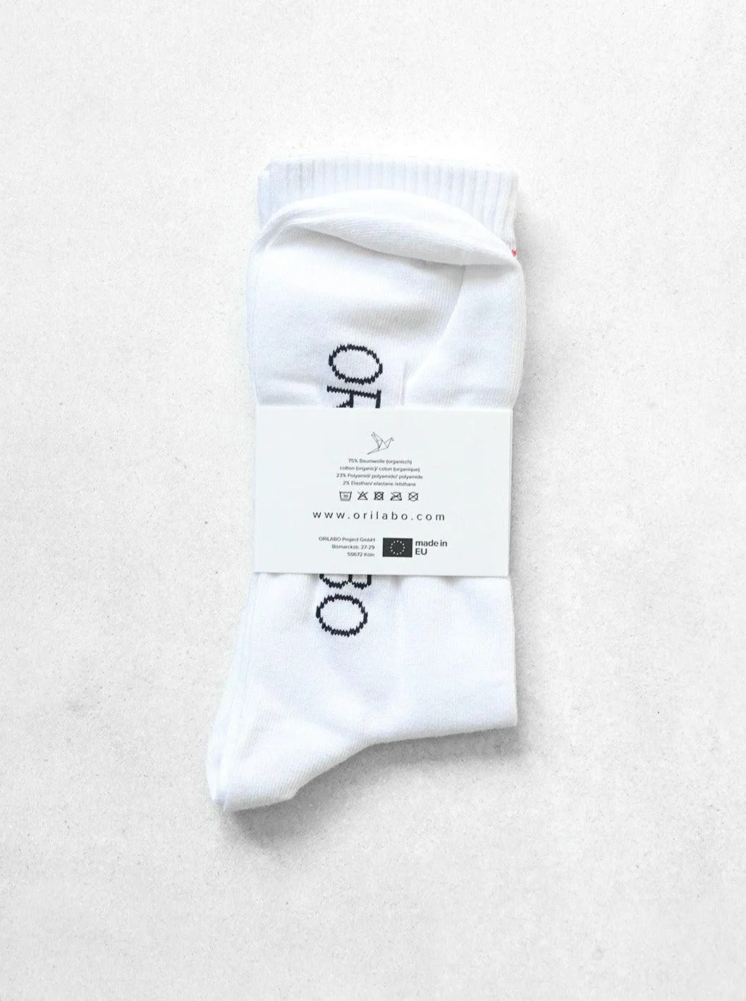 Organic Cotton Socks - White - 3 Pairs