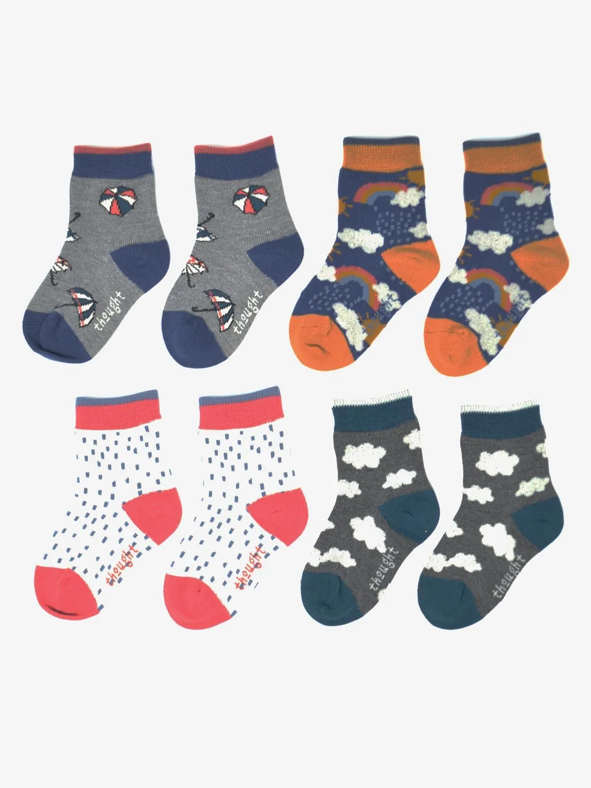 Overcast Kids 4 Socks Gift Box - Multi