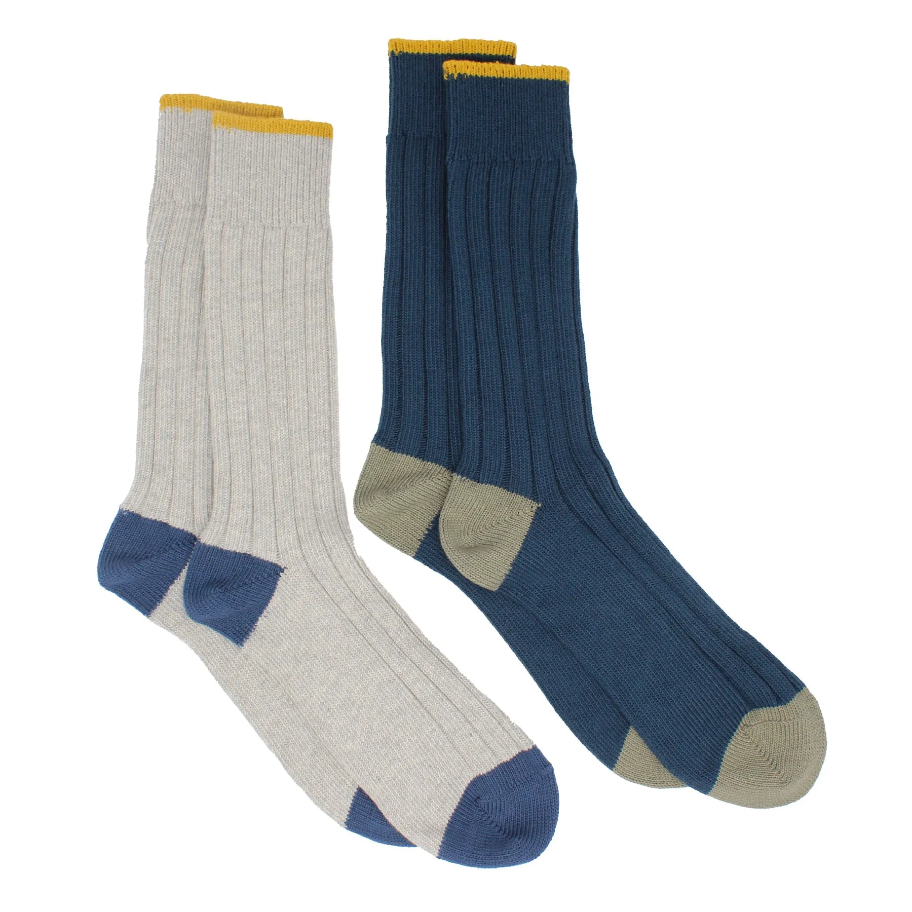 Pedemeia Men's Organic Cotton Camp Socks - 2 Pack