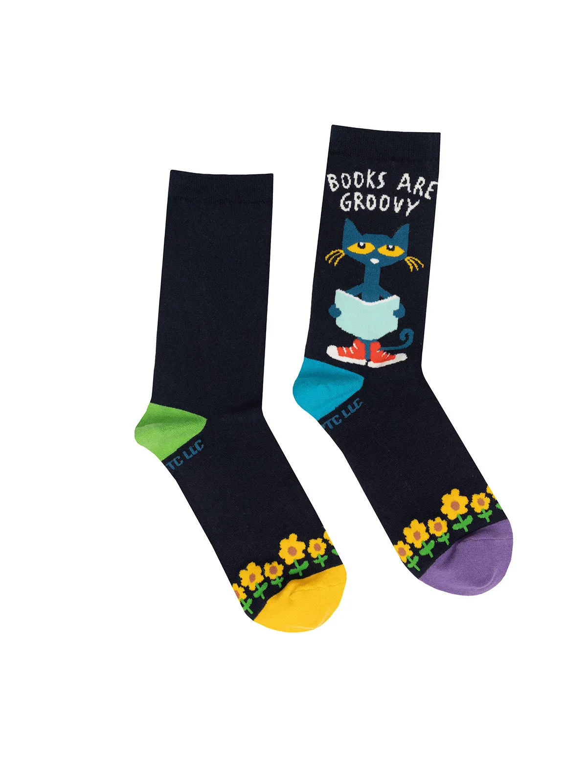 Pete the Cat - Books Are Groovy socks