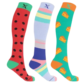 Picnic in Central Park Compression Socks (3-Pairs)