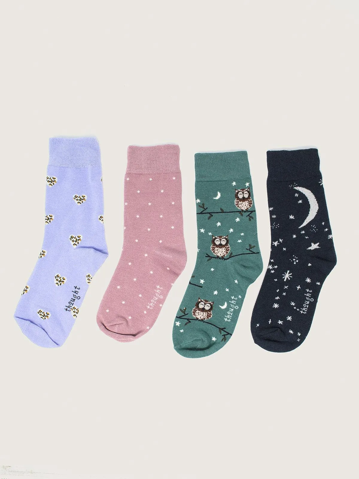 Pretty Night Sky Kids 4 Socks Gift Box - Multi