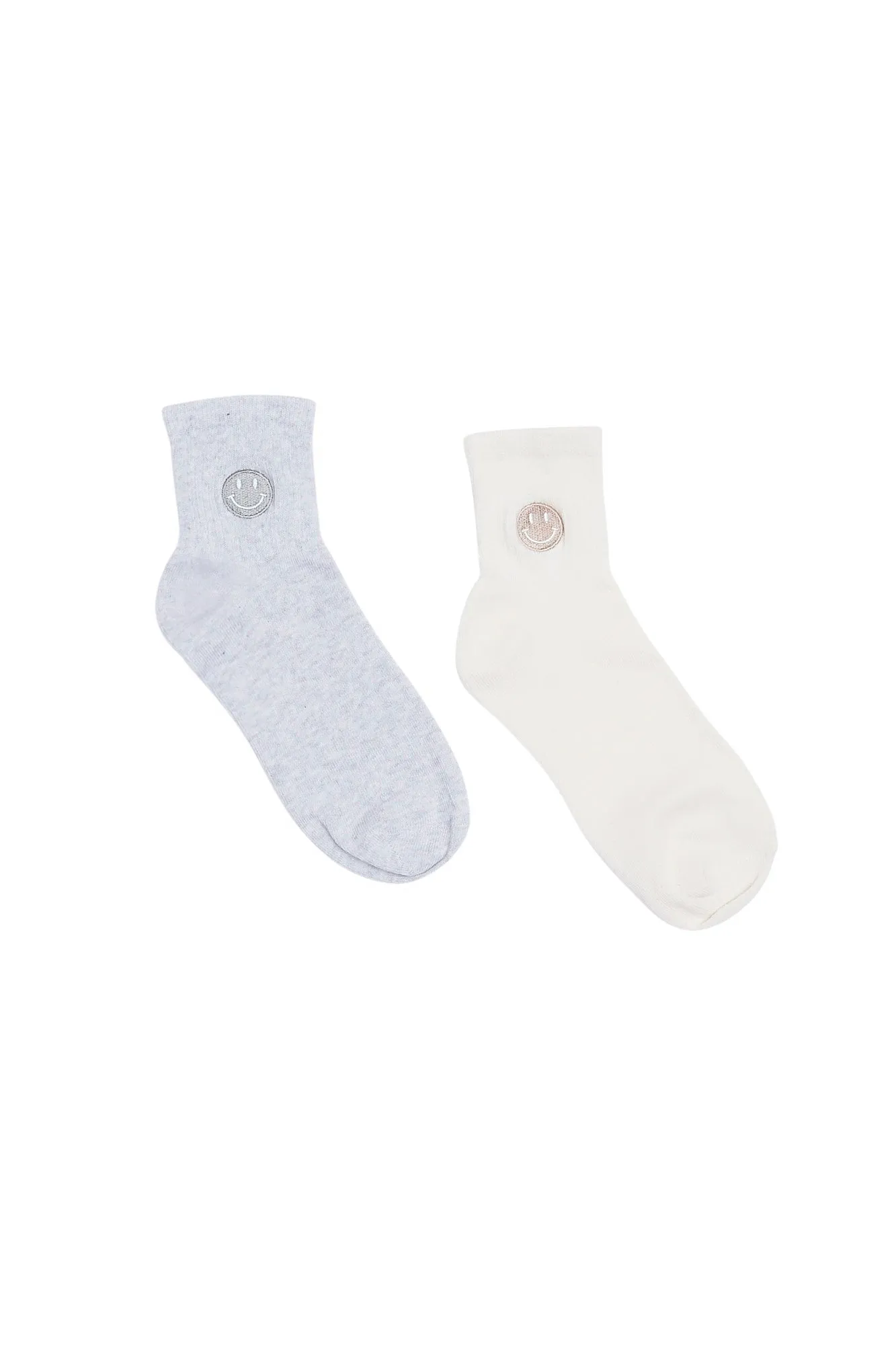 Printed Demi-Crew Socks 2-Pack