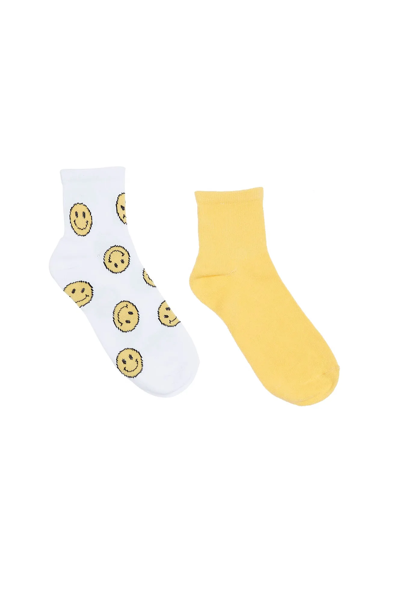 Printed Demi-Crew Socks 2-Pack