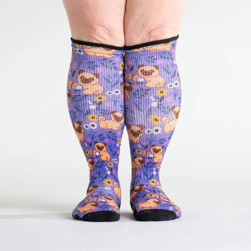 Pug Love Diabetic Compression Socks