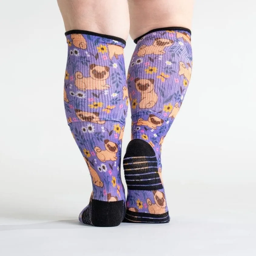 Pug Love Diabetic Compression Socks