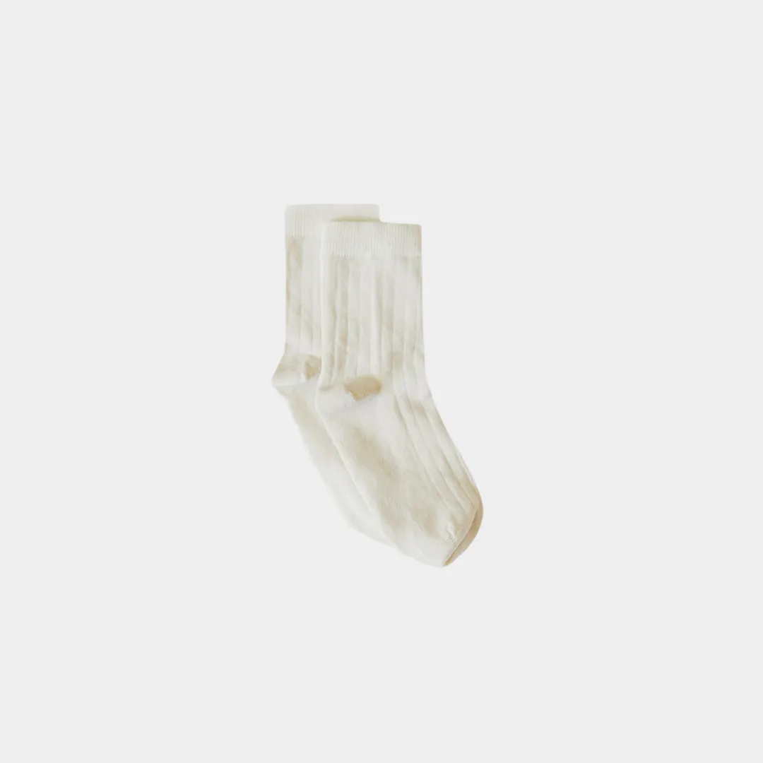 Pure (no dye) Kids' Socks (No Grips) - 98% Organic Cotton