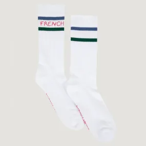 "French Touch" Gasnier Socks (White)