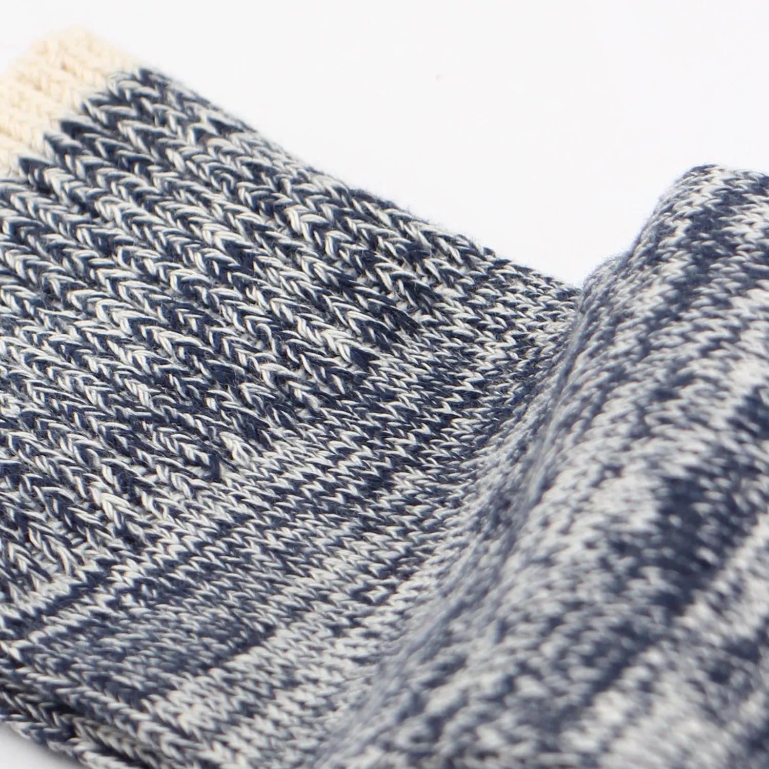 Relax Twister Knit Melange Socks Navy / Off White