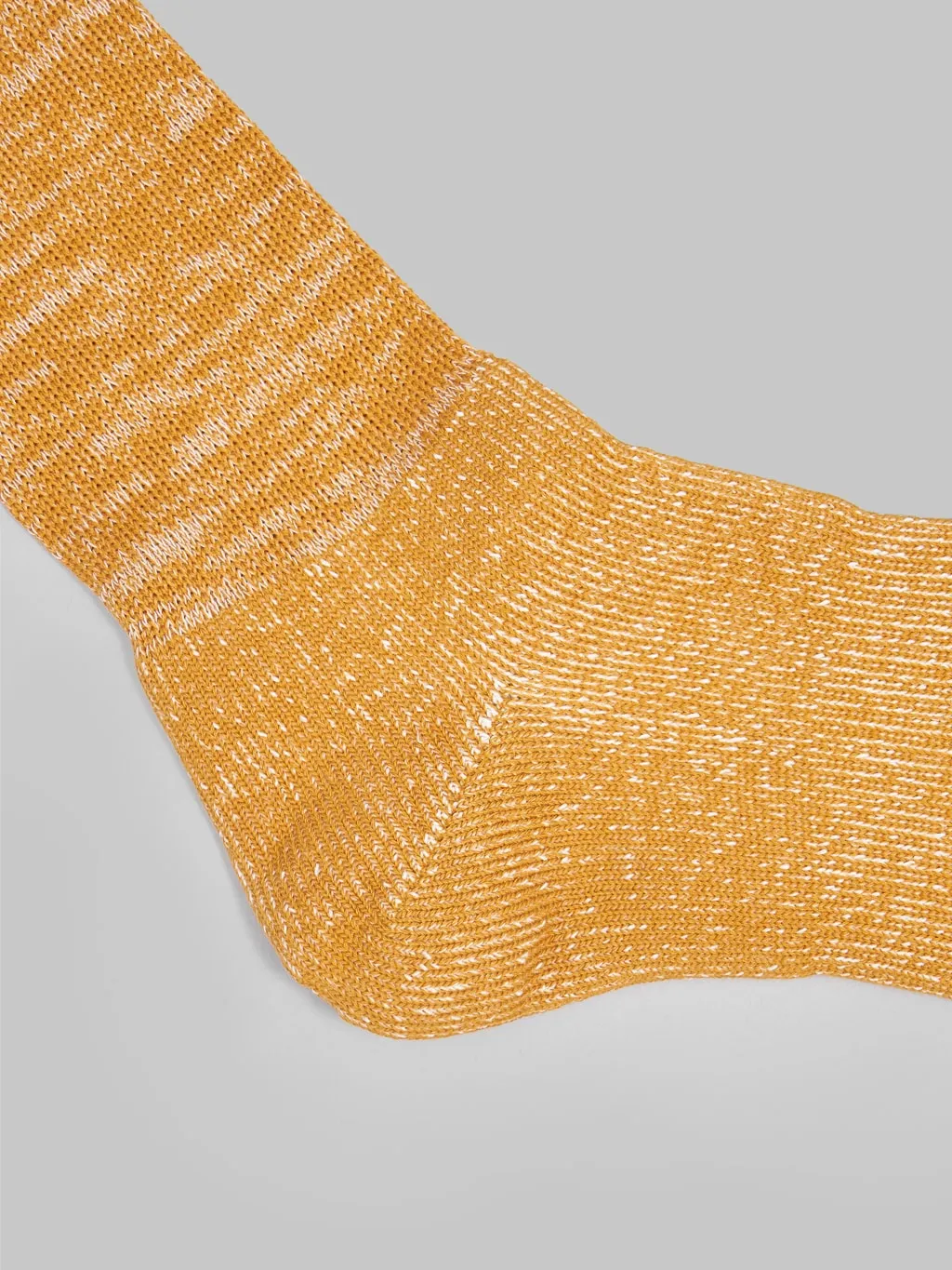 ROTOTO Washi Pile Crew Socks Dark Yellow